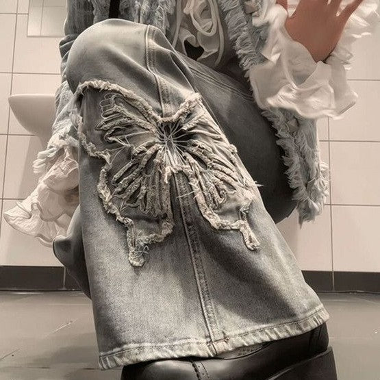 Summer Female American Niche Bell-bottom Pants