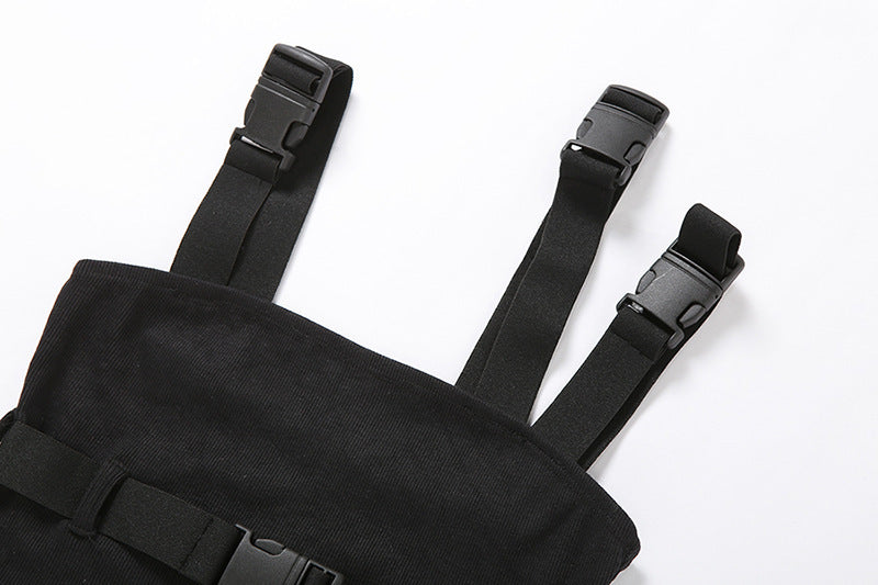 Schoolbag Buckle Short Strap Vest For Women