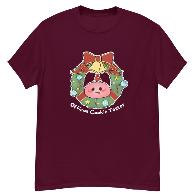 European And American Cookie Tester Digital Printing Casual Round Neck T-shirt
