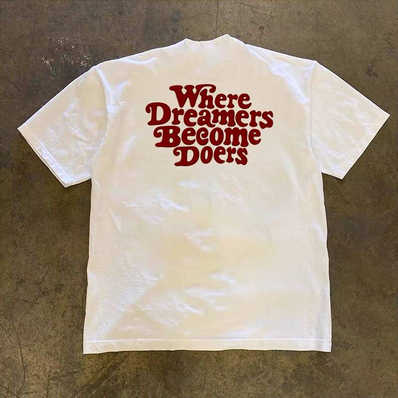 American Retro Design Sense Niche Short Sleeves