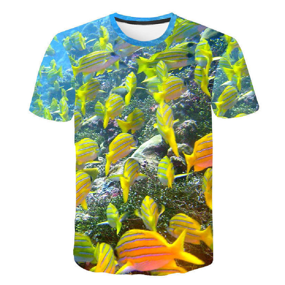 Digital Printed Ocean Short Sleeves