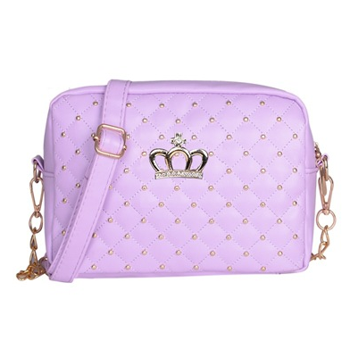 Women PU Crossbody Rivet Chain Shoulder Bag