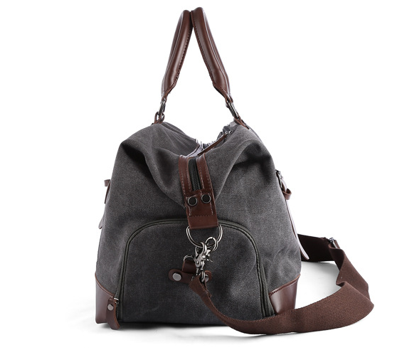 Retro canvas tote bag travel bag male fashion trend large capacity short-distance travel luggage bag shoulder bag male Retro canvas tote bag travel bag male fashion trend large capacity short-distance travel luggage bag shoulder bag male
