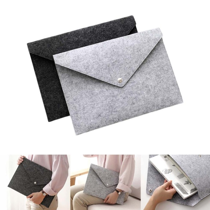 File bag felt briefcase