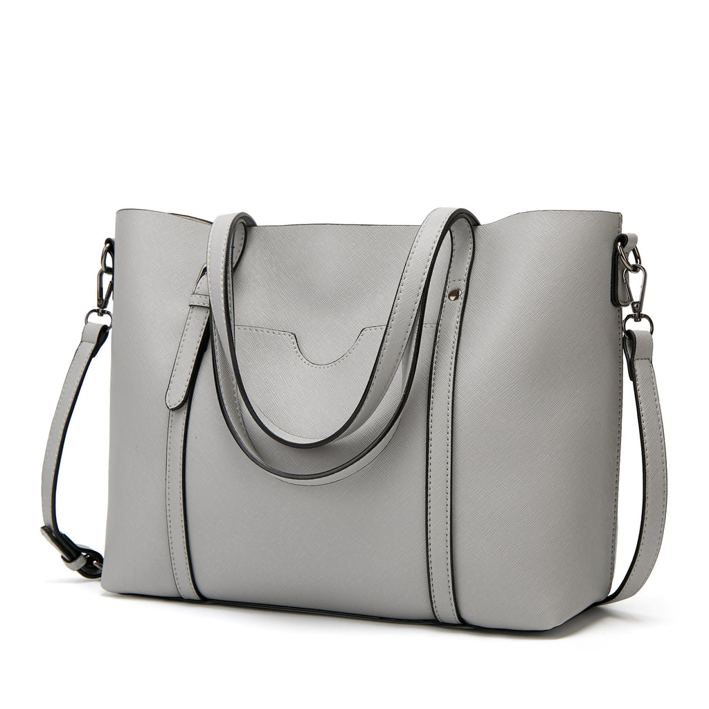 Cross pattern shoulder bag tote bag