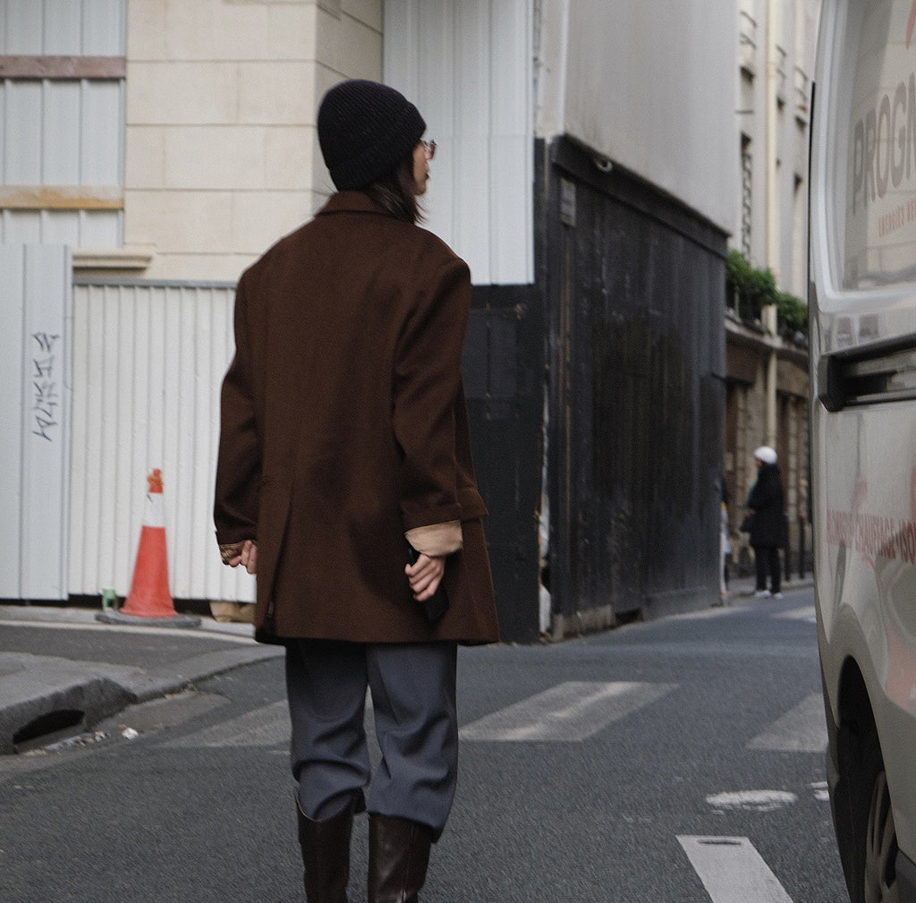 Oversized wool blazer