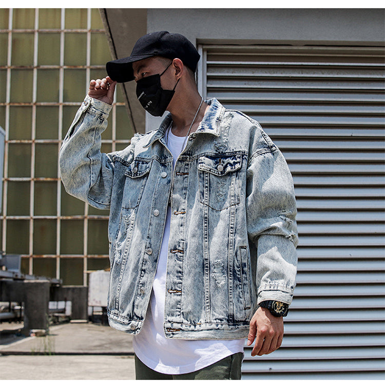 Loose Handsome All-Match Denim Jacket Men