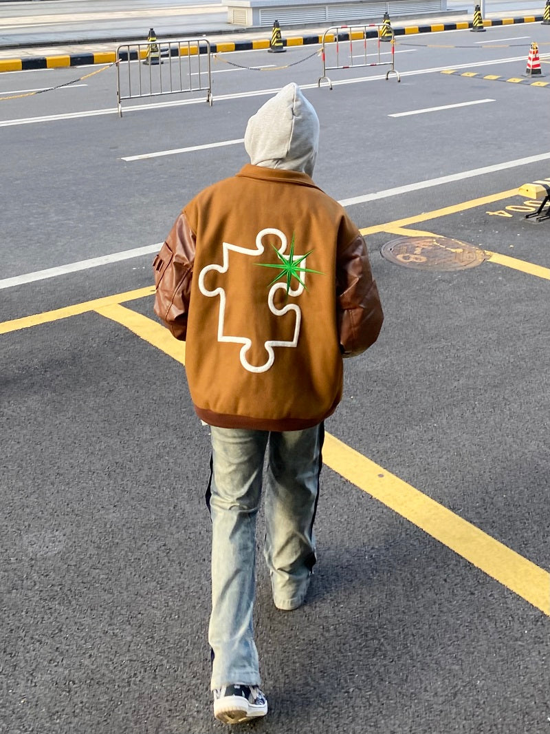 Loose Padded Puzzle Jacket Jacket Men Loose Padded Puzzle Jacket Jacket Men
