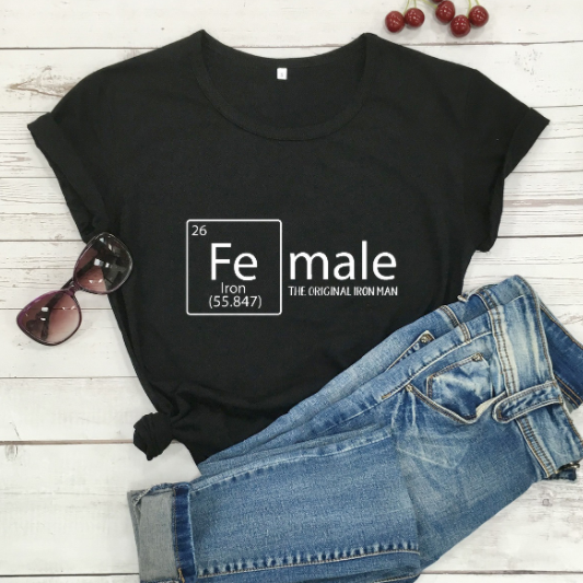 European And American English Solid Color Printing T-shirt V-neck
