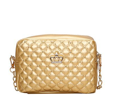Women PU Crossbody Rivet Chain Shoulder Bag