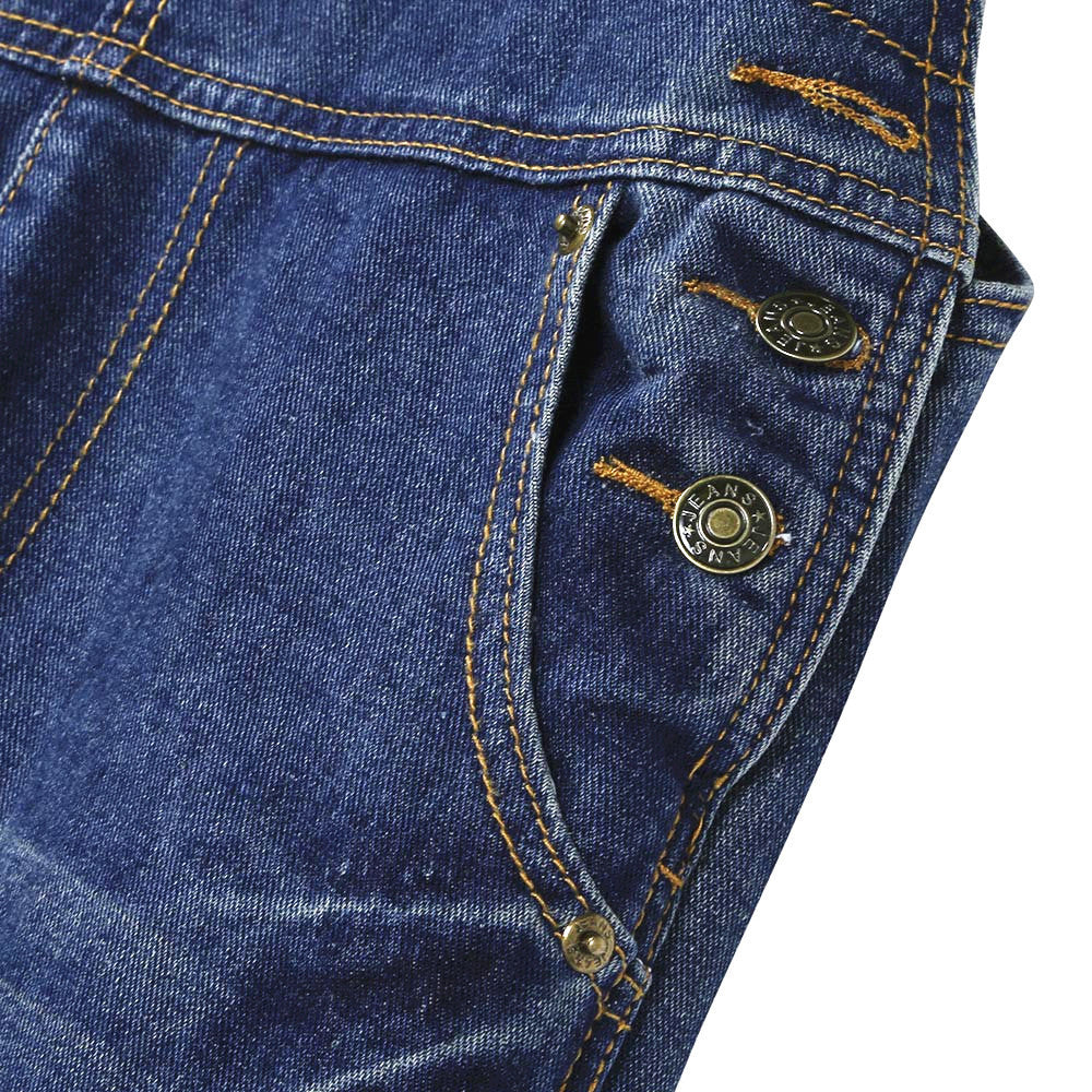 Shredded denim jumpsuit overalls Shredded denim jumpsuit overalls