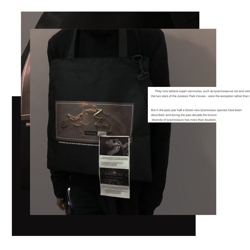 Vintage literary crossbody bag