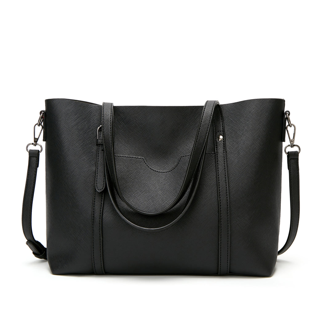 Cross pattern shoulder bag tote bag