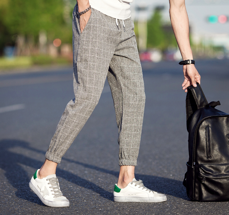 Casual Ankle-Length Plaid Pants Men Trousers Hip Hop Jogger Pants Men Sweatpants Streetwear Men Pants Trousers Casual Ankle-Length Plaid Pants Men Trousers Hip Hop Jogger Pants Men Sweatpants Streetwear Men Pants Trousers