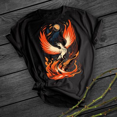 Phoenix Rising T-shirt Youth Casual Printing Short Sleeve