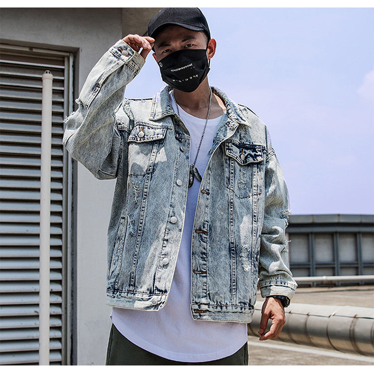 Loose Handsome All-Match Denim Jacket Men