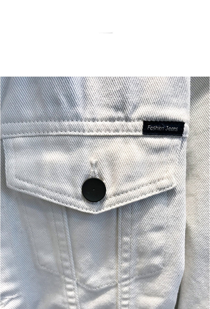 Korean Style Trendy Casual Tooling Denim Jacket Men