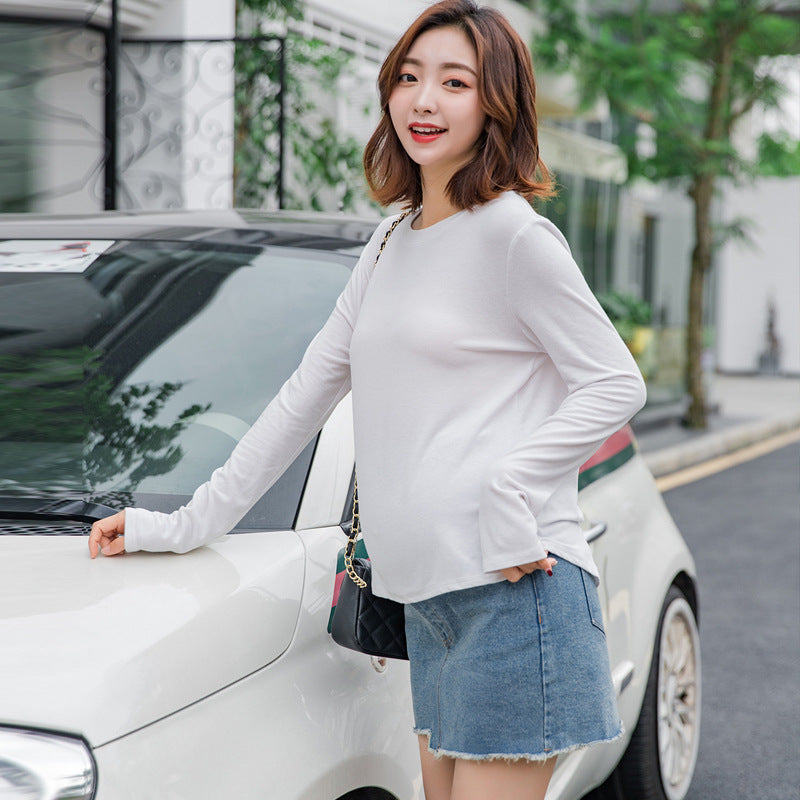 Lrregular Package Hip Denim Skirt Skirt For Pregnant Women