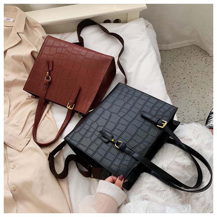 Stone pattern broadband tote bag Stone pattern broadband tote bag