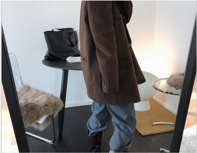 Oversized wool blazer
