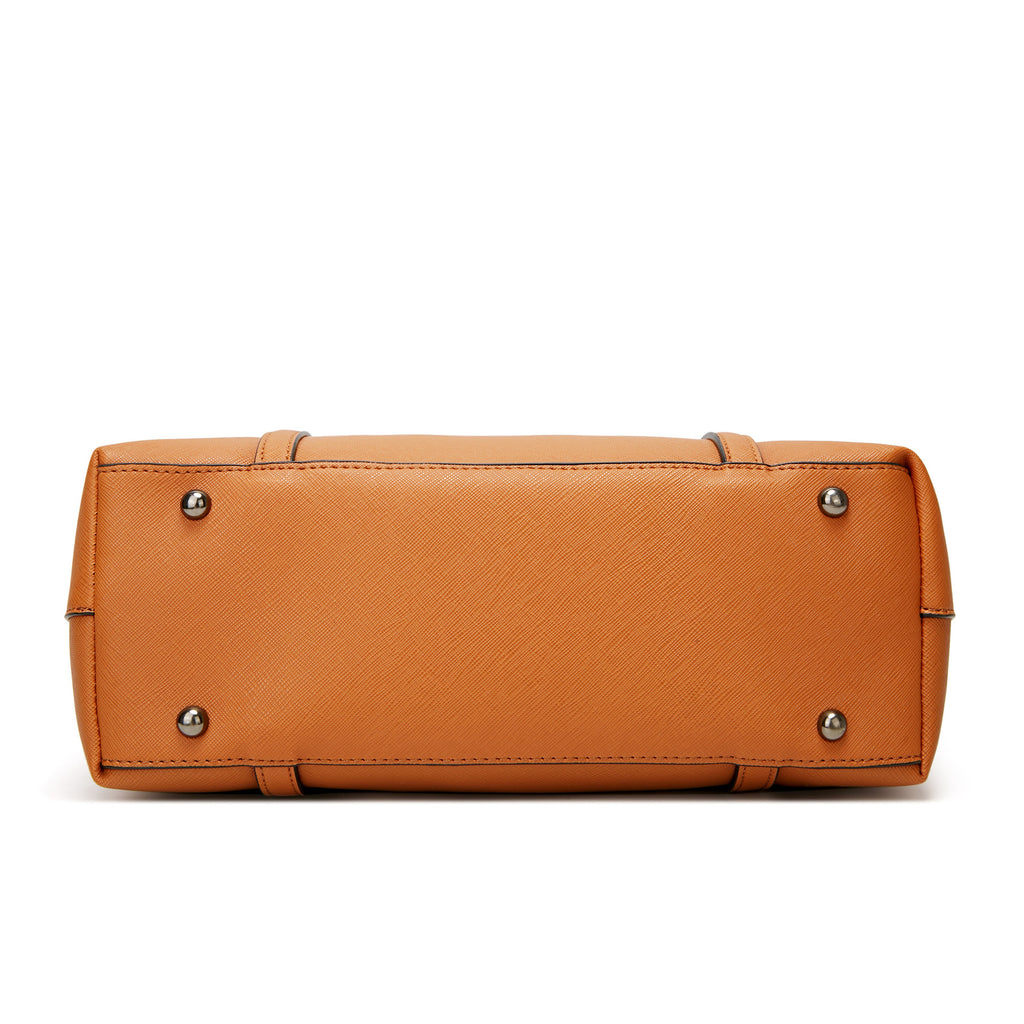 Cross pattern shoulder bag tote bag