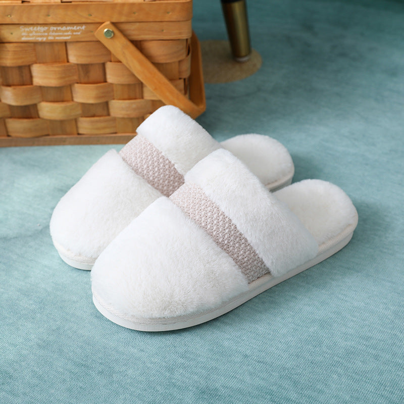 Slipper Opening Indoor Cotton Slipper Women's Thick Sole