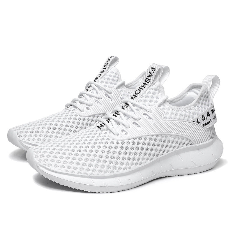 Cut out big hole mesh sneaker