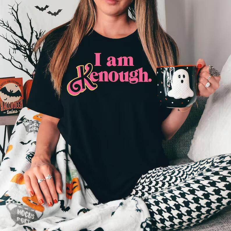 Pink Letters European And American Style Personalized T-shirt Women's Printed Short Sleeve