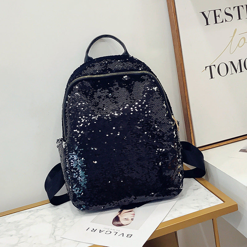 New Sequined Backpack Women Korean Version