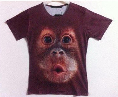 Patterned 3D short-sleeved t-shirt men Patterned 3D short-sleeved t-shirt men