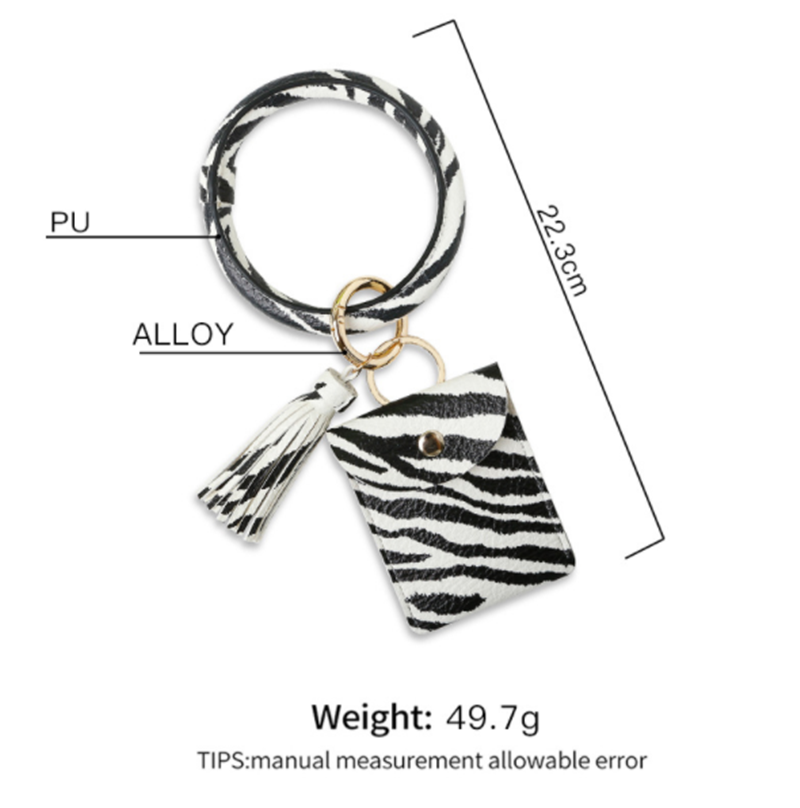 Keychain bracelet coin purse