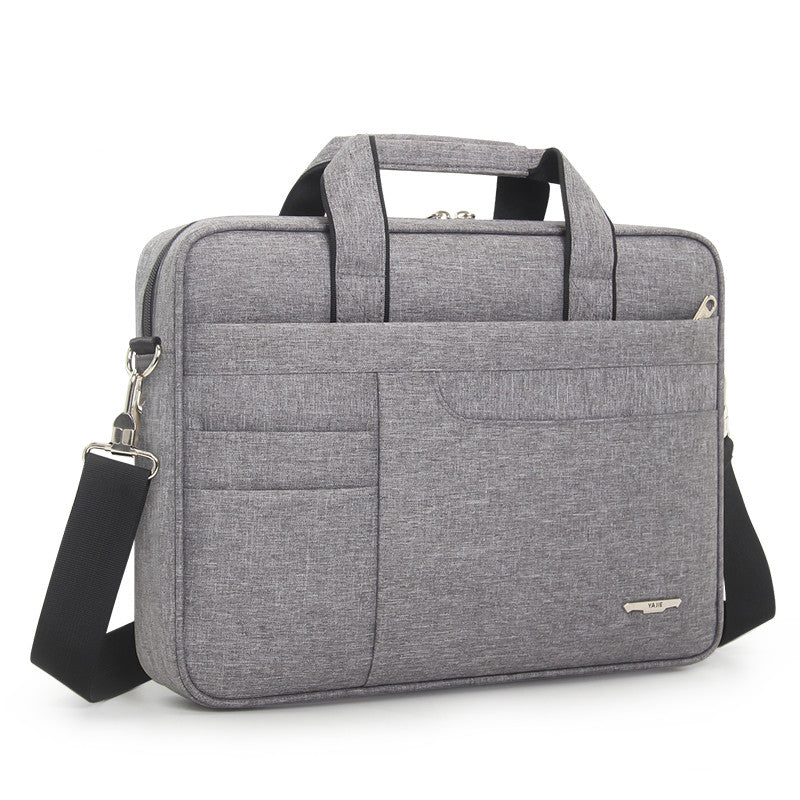 Briefcase men canvas office document handbag