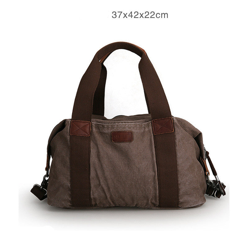 Canvas travel bag large capacity outdoor handbag for men