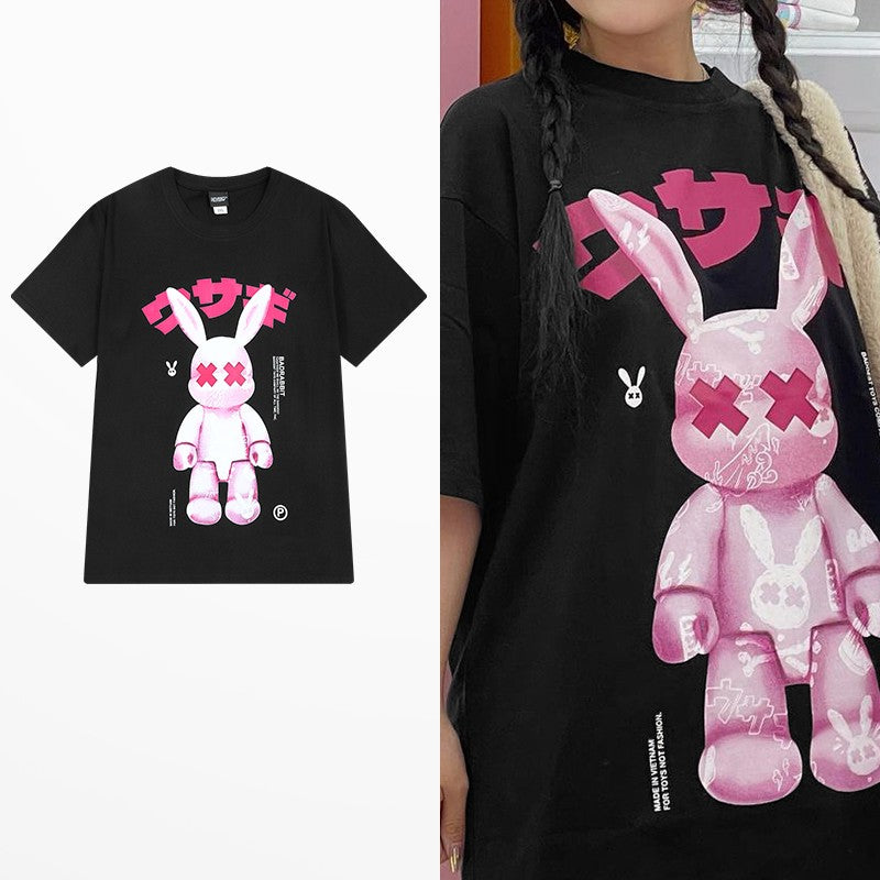 Summer Fashion Brand Loose Couple T-shirt Half Sleeve