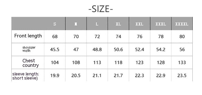 New Round Neck Loose Casual Heat Transfer Patch Short Sleeve T-shirt