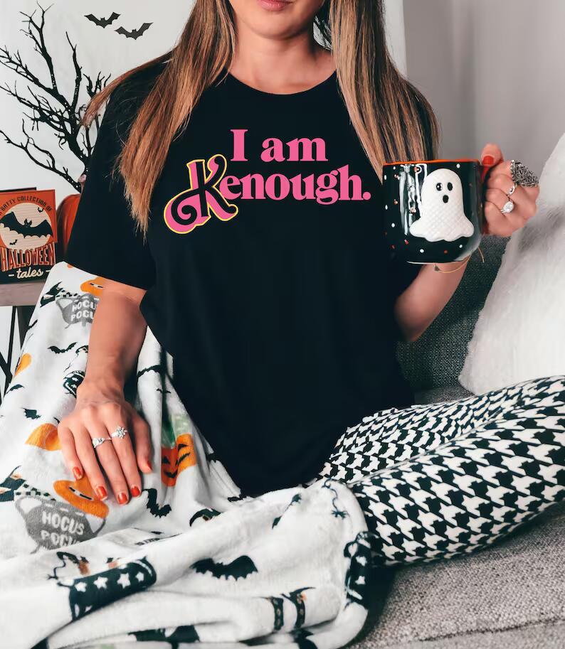 Pink Letters European And American Style Personalized T-shirt Women's Printed Short Sleeve