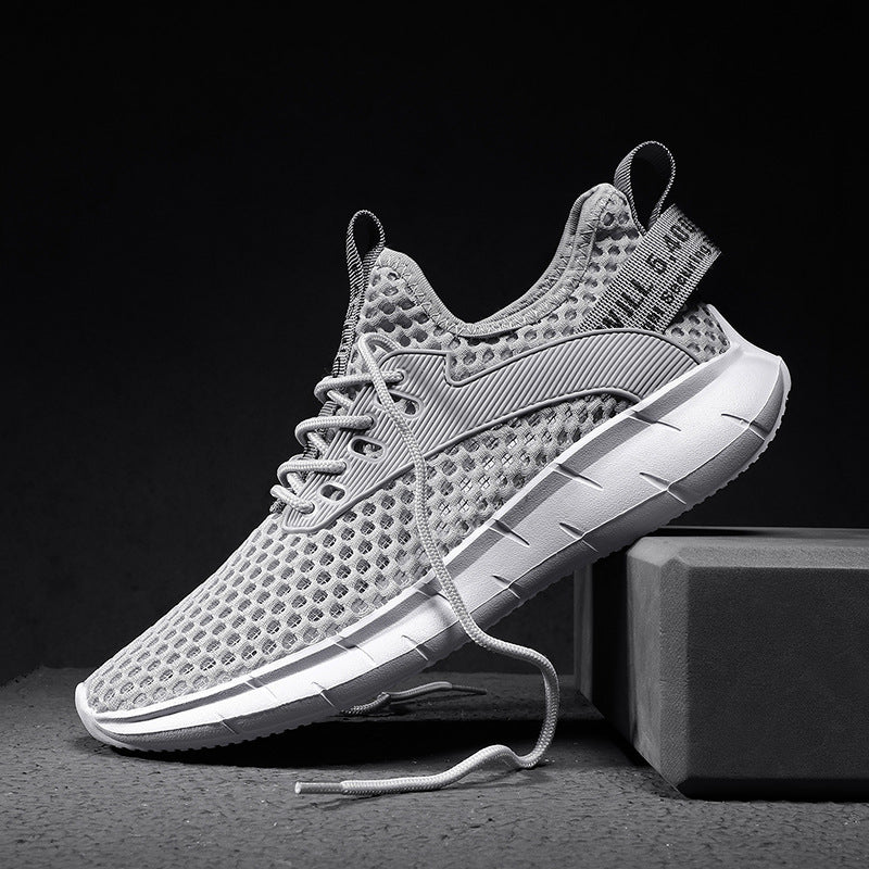 Cut out big hole mesh sneaker