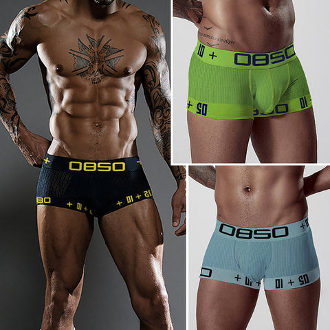Breathable Boxer Men's Boxer Cotton Mid Waist Shorts
