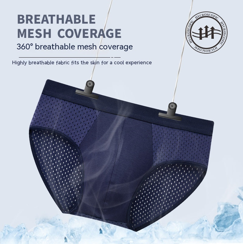 Quick-drying Mesh Ice Silk Men's Triangle Underwear