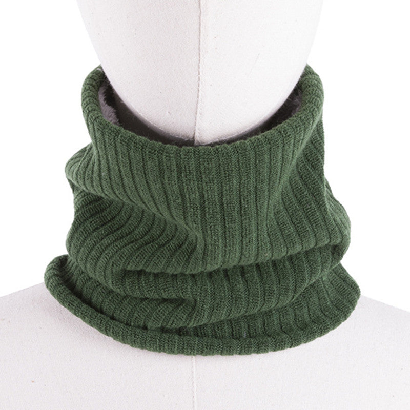 Hooded Knitted Scarf For Men And Women To Keep Warm And All-match Woolen Scarf