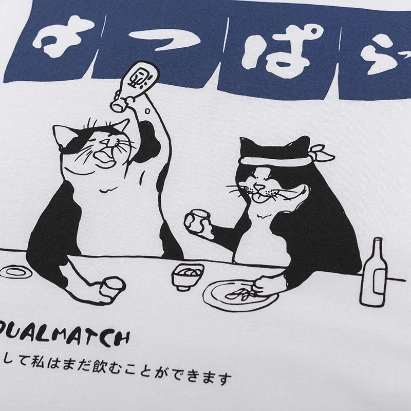 Letter Cartoon Print Breathable Loose Round Neck Short Sleeve T-Shirt