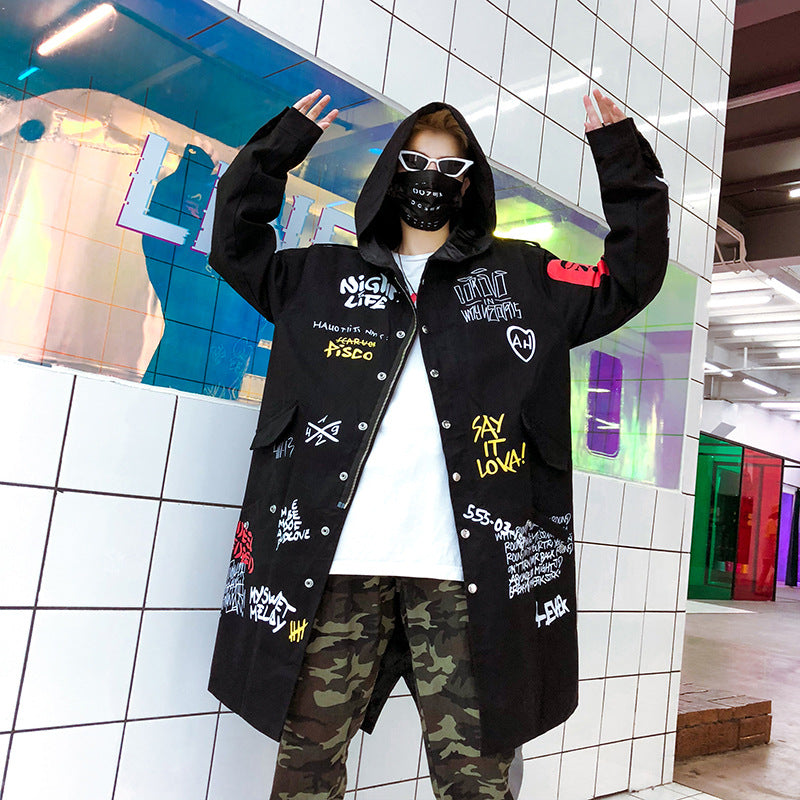 Hip hop trench coat Hip hop trench coat