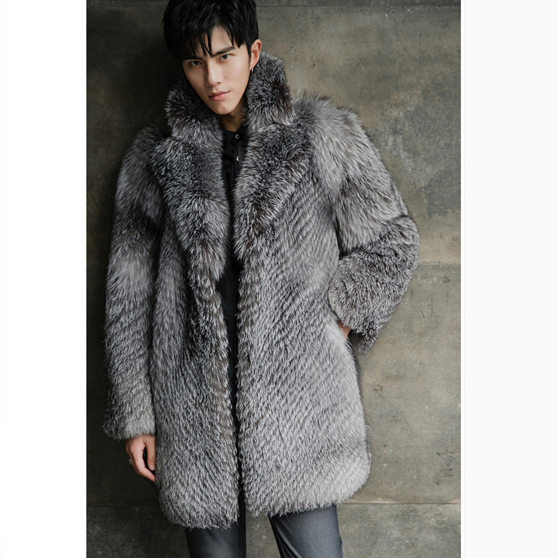Men's Fur Coat Imitation Fox Fur Men's Fur Coat Imitation Fox Fur