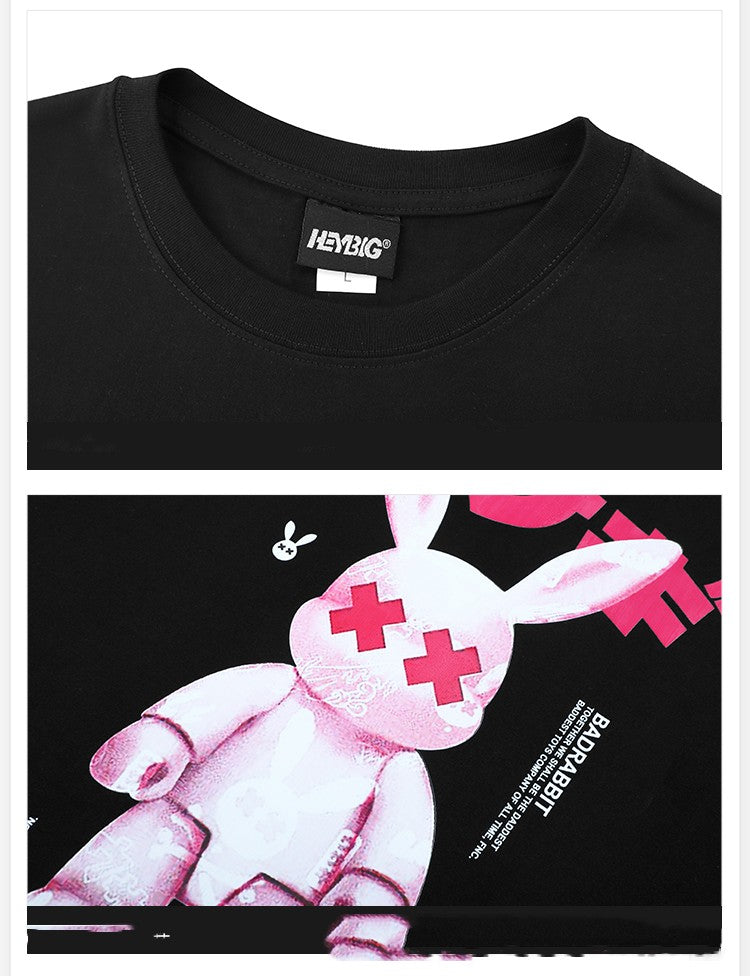 Summer Fashion Brand Loose Couple T-shirt Half Sleeve