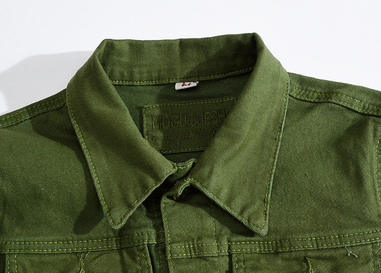 Fashionable New Korean Version Denim Jacket Men