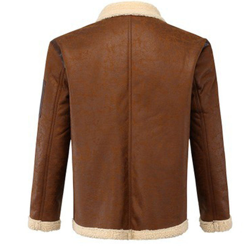 Fashion Simple Large Size Fur Personality Coat Men