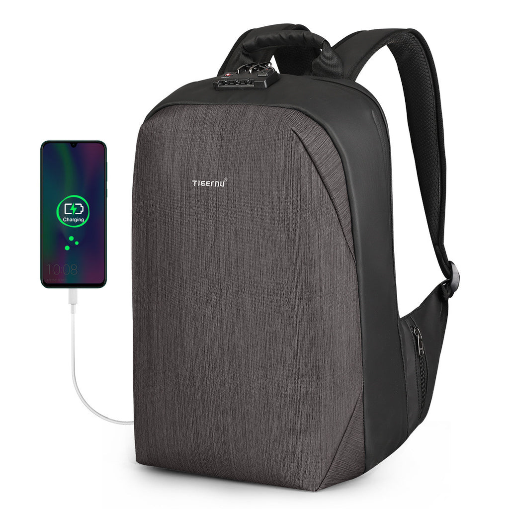 Business men and women leisure travel backpack