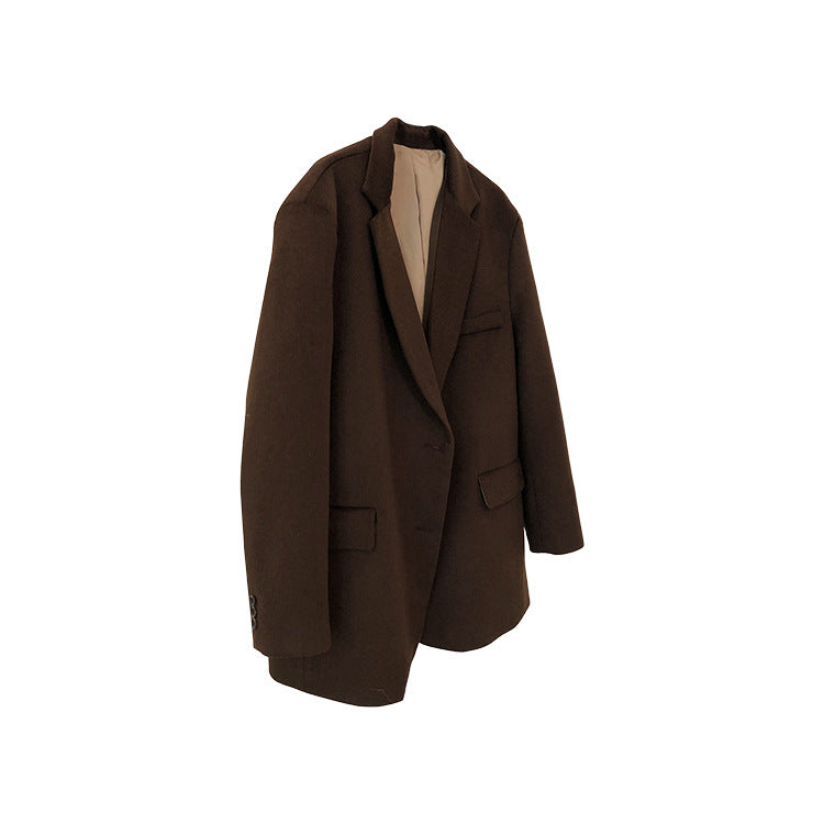 Oversized wool blazer