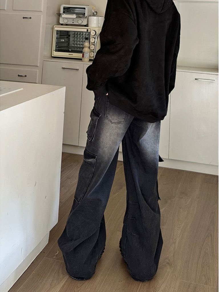 Retro Overalls For Men With Wide Legs