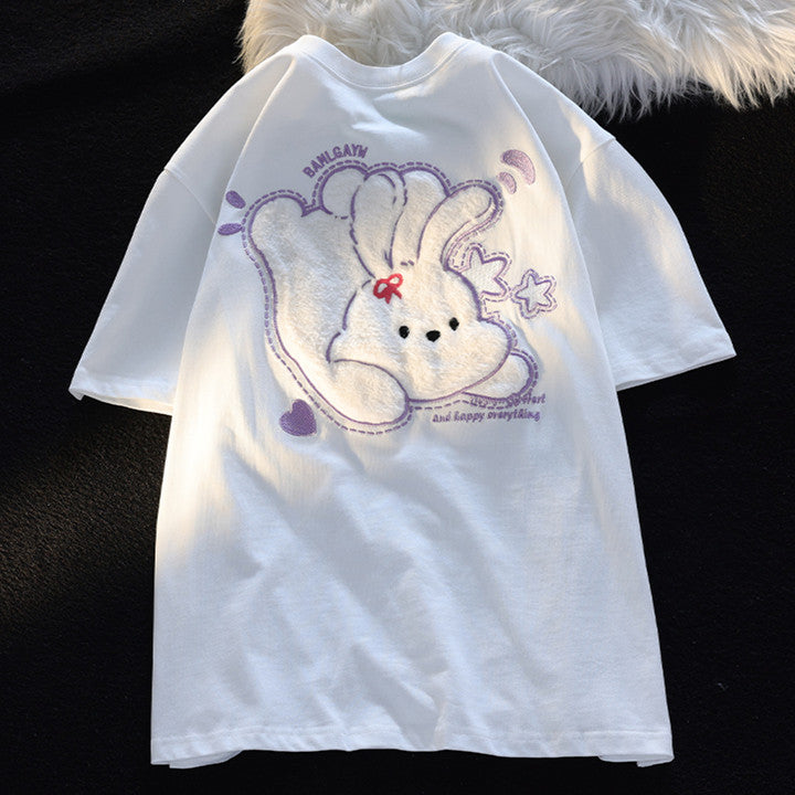 Summer Cute Personality Gentle Design Couple Short Sleeve Top